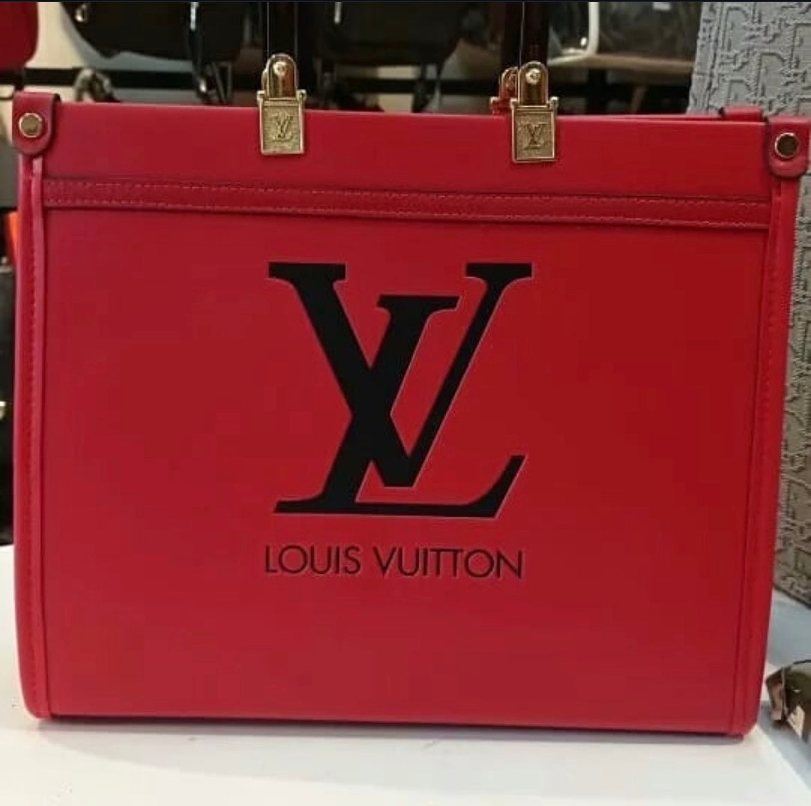 Louis Vuitton Classic Black Tote Bag