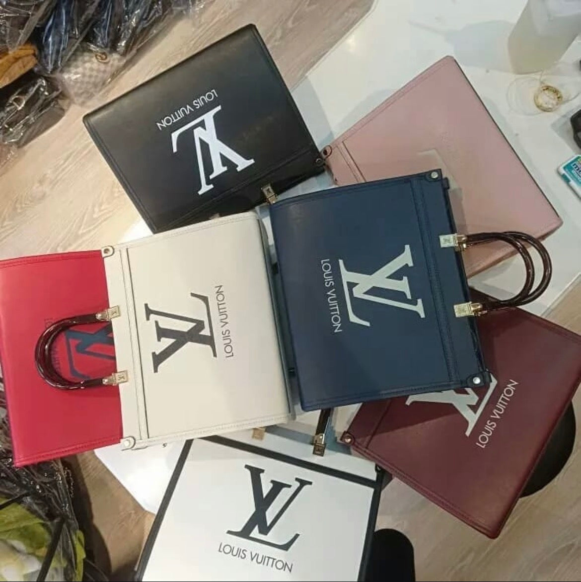 Louis Vuitton Classic Black Tote Bag